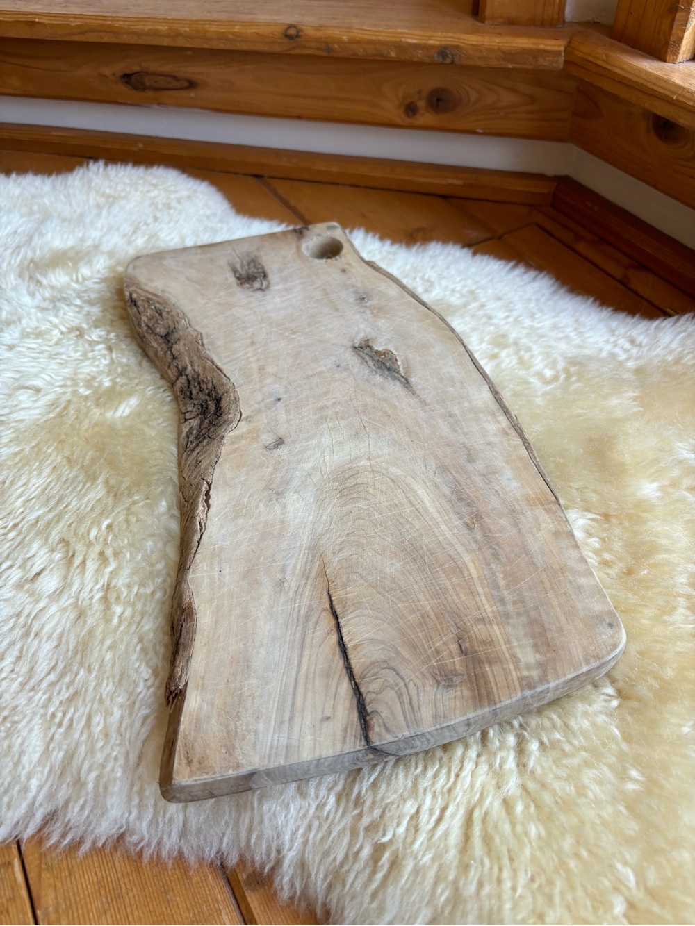 Live Edge Wooden Cutting Board - Picture 3 of 6